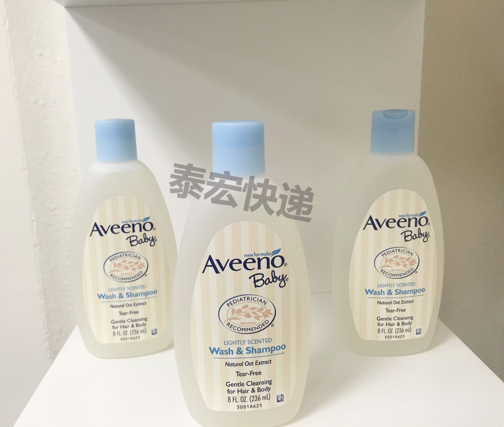 Aveeno baby宝宝新生儿洗发水沐浴露二合一 婴儿童洗护浴液2合1