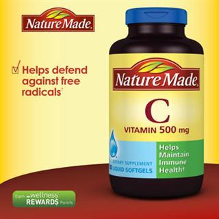 Nature made 维生素C 500mg*180粒 vc 维c